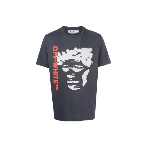 Off Белый Серый Мужская T-Рубашка