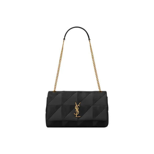SAINT LAURENT Jamie Lambskin с замшей деталь переносная сумка через плечо сумка женская черная