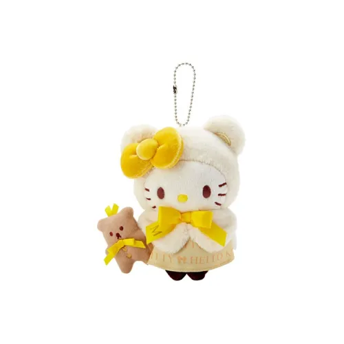 Санрио WINTER WARM Hello Kitty Birthday Collection Hello Kitty Желтый Плащ Кукла Плюшевая Подвеска 15 см Рекомендуемая Высота