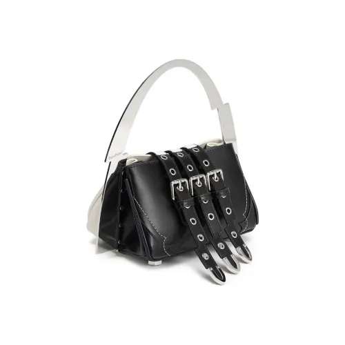 PabePabe Коровья кожа Ninja Сумка Сумка Обычный Женский Черный Белый Розовый Красный Черный Зеленый