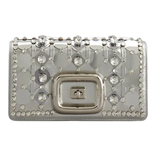 Roger Vivier Металл Кожа Одно плечо Через плечо Клатч Мини Women's Silver