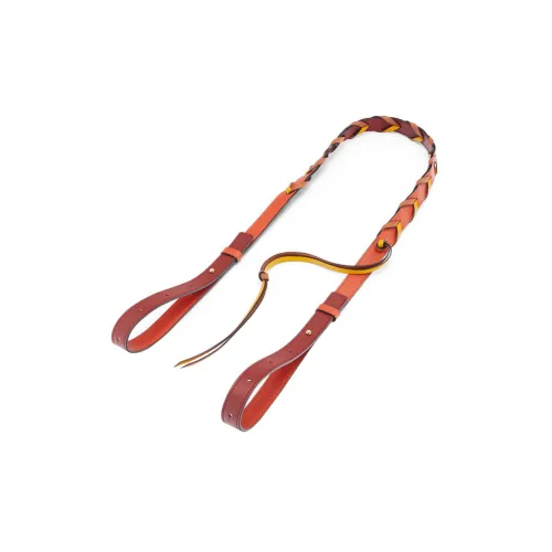 LOEWE Коровья кожа Кольцо Ремень Сумка Женские Тыква Пепельно-красный