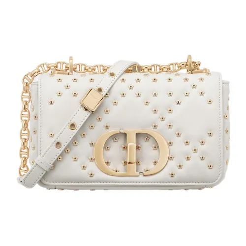 DIOR Caro Клатч из овечьей кожи сумка через плечо маленькая женская молочно-белый