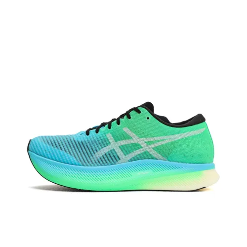 ASICS Metaspeed Sky Rebound Low Top Marathon Training Long-Distance Running And Racing Running Shoes Men's Blue Green