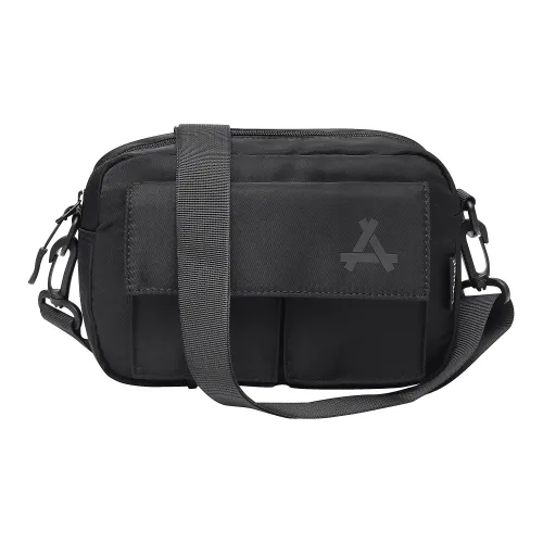 KONADCT Полиэстер ПУ (полиуретан) Sling Сумка Сумка через плечо Бананка Маленький Унисекс Черный