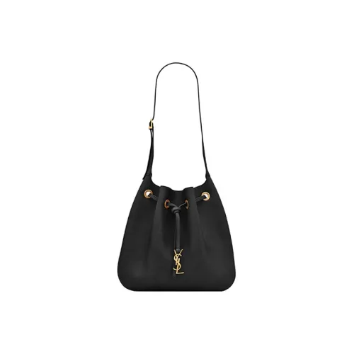 SAINT LAURENT Париж Телячья кожа Сумка-хобо Сумка через плечо Сумка Женская Черная
