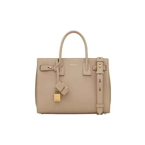 SAINT LAURENT SAC DE JOUR Телячья кожа Сумка через плечо Сумка Женская Светло-кофейный CAMEL