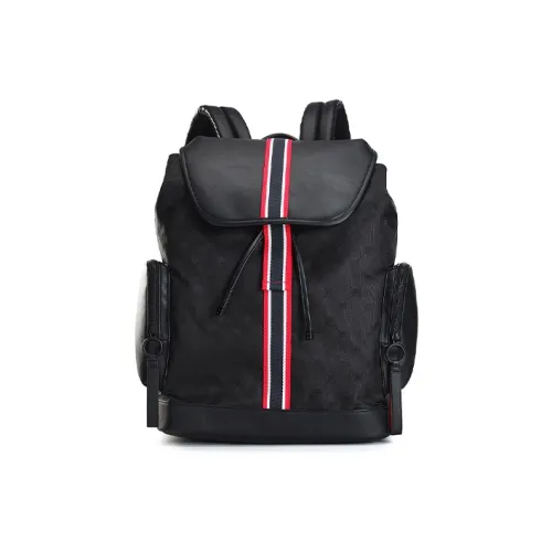 FILA Patched Ткань Рюкзак Стандартный Мужской Черный