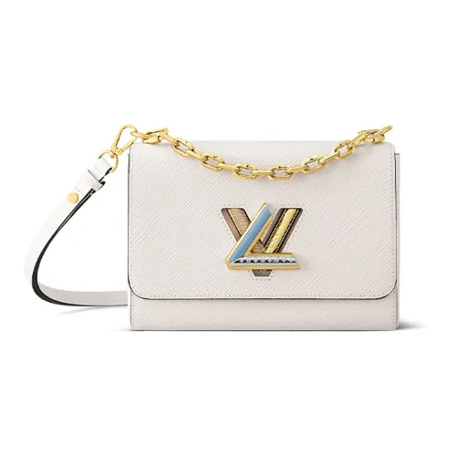 LOUIS VUITTON Twist Epi GRAIN LEATHER Сумка через плечо Сумка на плечо Женская Кварц Белый