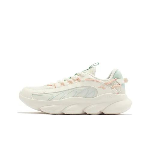 361° Амортизация устойчивость к истиранию легкий низкий топ беговые кроссовки женские перьевые белый