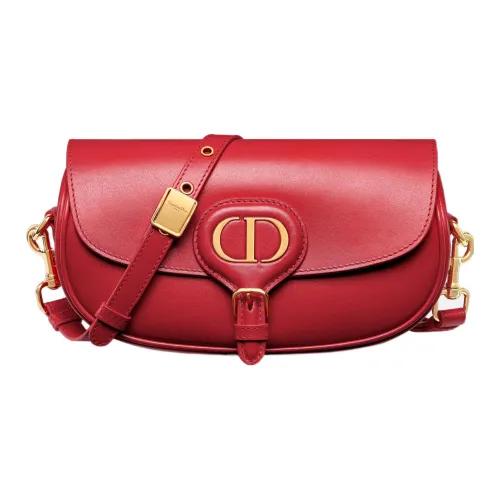 DIOR Bobby East West Коровья кожа Сумка через плечо Женская Малиновый