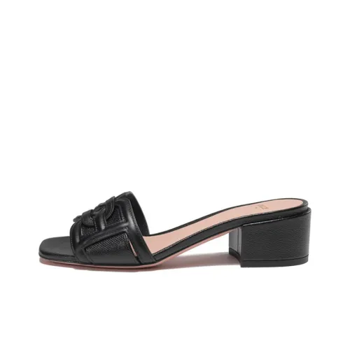 BALLY B Цепочка Слипоны Черные Женские