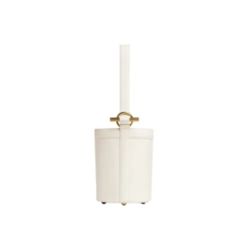 Bottega Veneta Коровья кожа Ведрообразная сумка Сумка Сумка через плечо Средняя Женская Белая