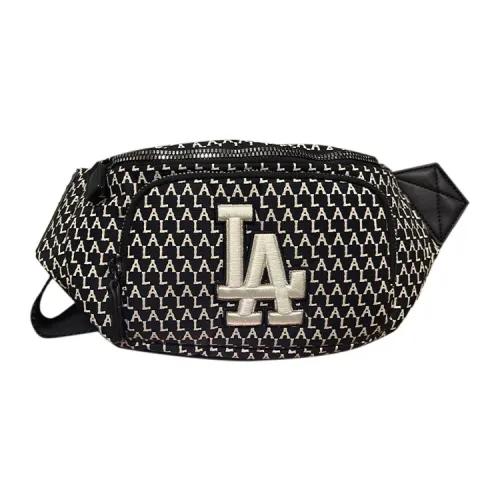 Mlb Base Logo Нейлон Через плечо Бананка Стандартный Унисекс Черный