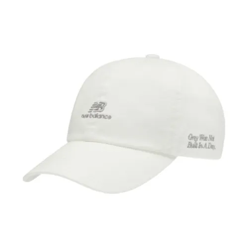 New Balance Хлопковые кепки, белый, мужской