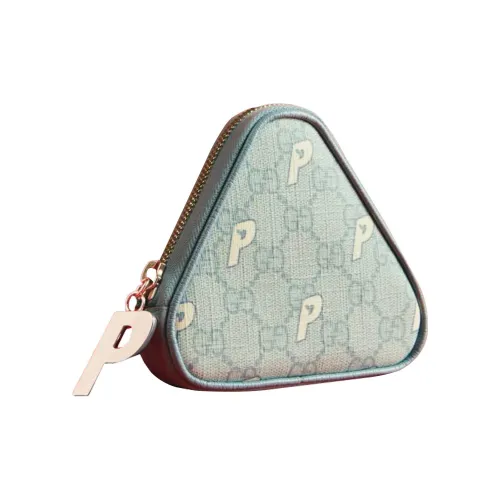 GUCCI Дворцовый Коллаборация Холст Монета Кошелек Женский Светло-Синий