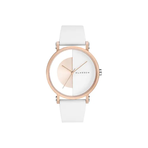 KLASSE14 Imperfect Collection Наручные часы Кварцевый механизм Кожаный ремешок 40 мм Золотой циферблат Унисекс WIM22RG025M