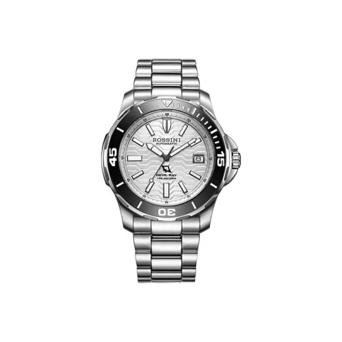 ROSSINI Автоматический Механический Часы Мужские Voyager Collection 41мм*41мм*11мм Белые