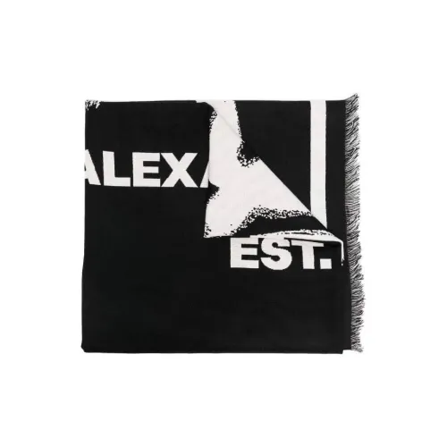 Alexander McQueen Шерсть Вязаные Шарфы Мужской Черный