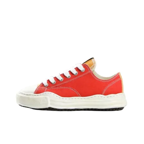 MIHARA YASUHIRO Peterson Low Топ Стильные Скейтбординги Унисекс Синий Оранжевый