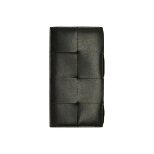 Bottega Veneta Коровья кожа Держатель для карт кошелек Большой Мужской Темно-зеленый мох