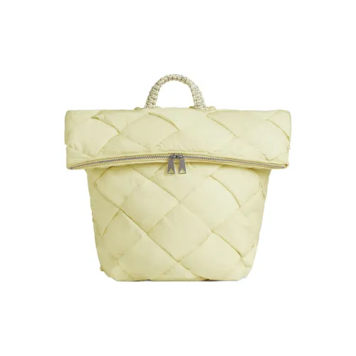 Bottega Veneta Cassette Полиамид Рюкзак Мужской Светло-Желтый