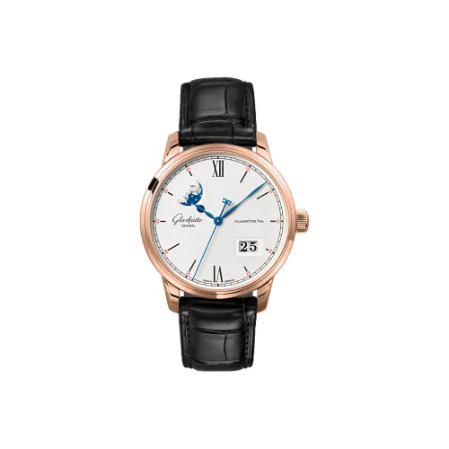 Glashütte Original Автоматический Механический Часы Мужские SENATOR 40 мм Белые