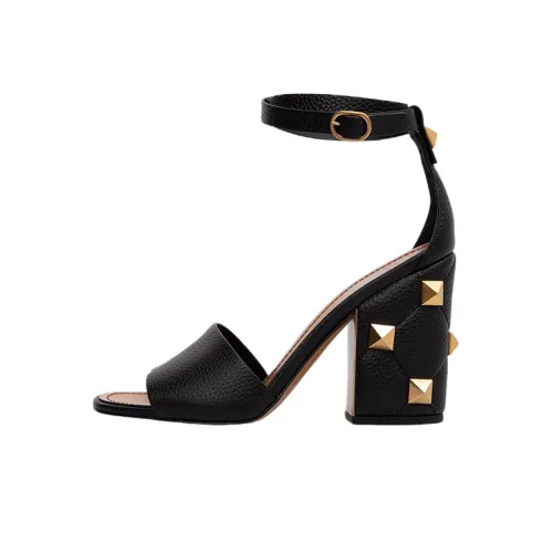 Valentino Rockstud One Ремень Сандалии Женские Черные