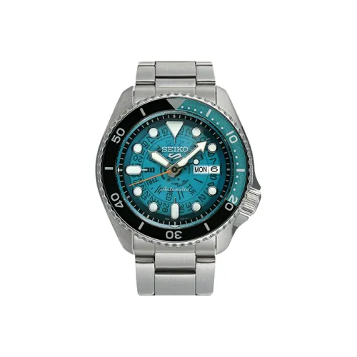 SEIKO Механические Мужские часы 42,5мм*42,5мм*13,4мм Синий