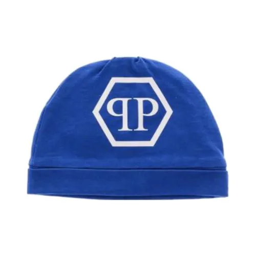 PHILIPP PLEIN Хлопок Шапки-бини Синий Мужской