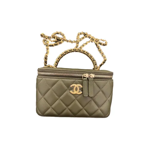 CHANEL 22K Осень и Зима Овчина Сумка для коробок Сумка для макияжа Сумка через плечо Сумка через плечо Женская Коричневая