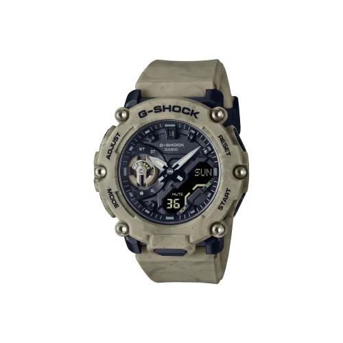 CASIO G SHOCK G SHOCK Песочный Land Песочный Коллекция Кварцевый механизм Смольный ремешок Часы Мужские часы