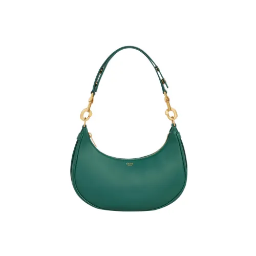 CELINE AVA Телячья кожа Сумка через плечо сумка среднего размера женская сосновый зеленый