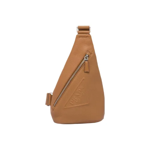 PRADA Сумка через плечо из кожи сумка через плечо Sling мужская сумка CAMEL