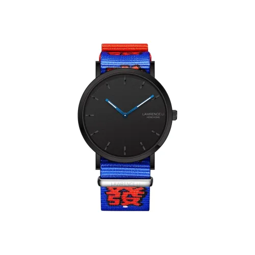Lawrence Li Canvas Strap Collection Кварцевый механизм Нейлоновый ремешок Часы Унисекс Черный циферблат
