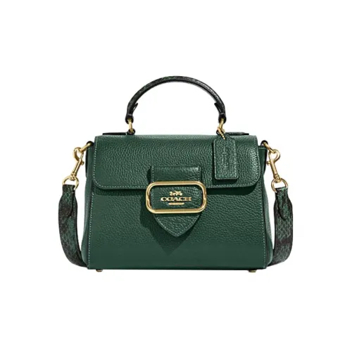 COACH Сумка через плечо из коровьей кожи маленькая сумка женская темно-зеленая
