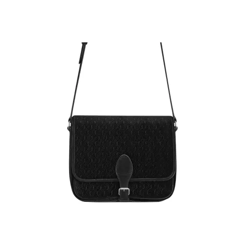 SAINT LAURENT Вельвет из овечьей кожи сумка через плечо плечевая сумка средний размер мужской черный