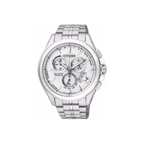 CITIZEN Airborne Eagle Series Светильник Кварцевый механизм Титан Ремешок Часы Мужские Циферблат Белый