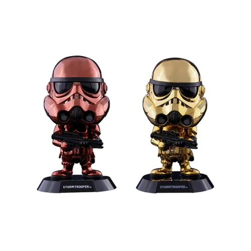 Hot Toys Star Wars Characters Штурмовик Яркий Платина Металл Золотой Медный Edition Фигурки в стиле Chibi 11 см