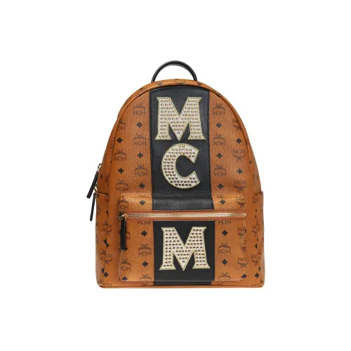 MCM Холст Рюкзак Средний Унисекс Коричневый