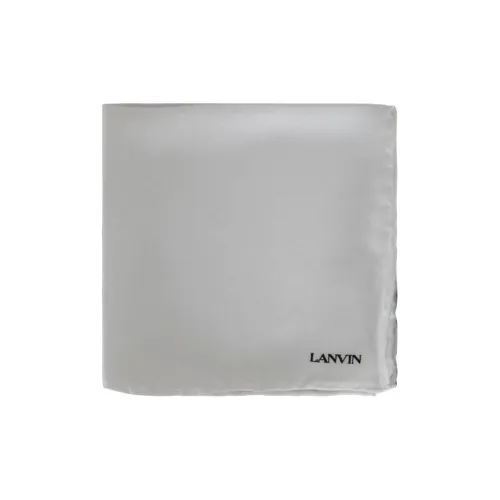 Lanvin Шелковые шарфы Серый Мужской