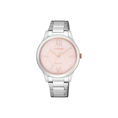 CITIZEN Световой Кварцевый Механизм Женские Экологические Часы Drive Collection 34 мм Розовые