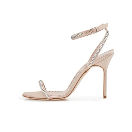 MANOLO BLAHNIK One Ремешок Сандалии Женские Бежевые