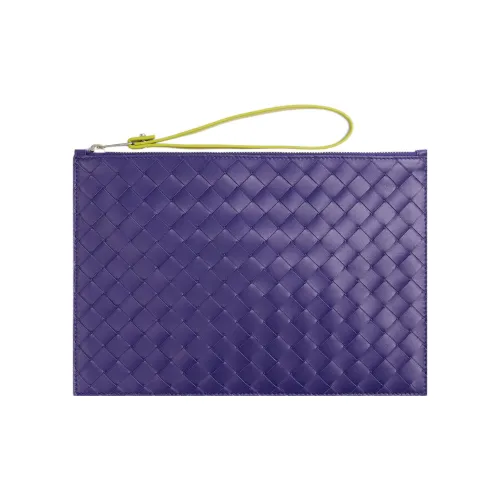 Bottega Veneta POUCH Cloud Сумка Клатч из коровьей кожи Большой Мужской Фиолетовый