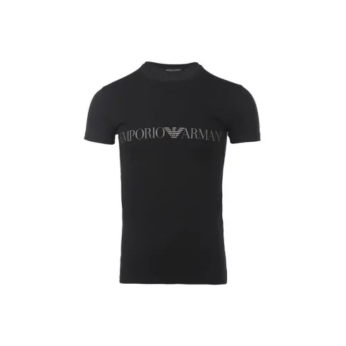 EMPORIO ARMANI FW22 T-Shirt Мужской Черный