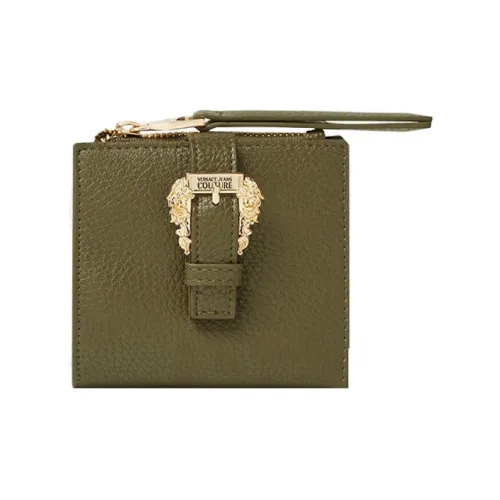 Versace Jeans Couture Держатель для карт кошелек женский армейский зеленый