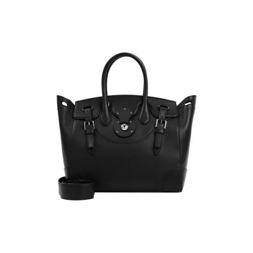 Polo Ralph Lauren Soft Ricky Телячья кожа Одно плечо Сумка Женская Черная