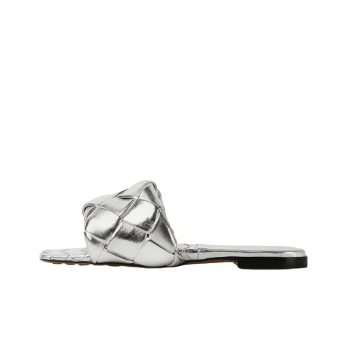 Bottega Veneta Lido Слипоны Женские Серебряные