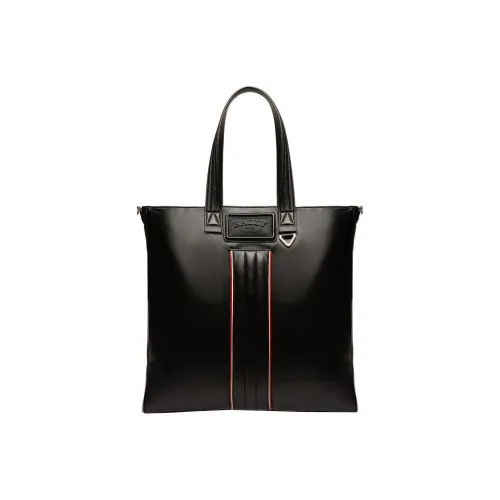 BALLY Lambskin с кожаной отделкой сумка-тоут сумка для покупок сумка обычная мужская черная