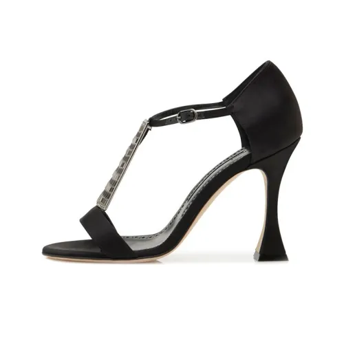 MANOLO BLAHNIK One Ремешок Сандалии Женские Черные